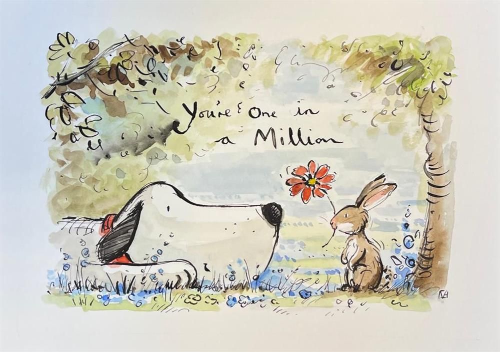 Michael Abrams - 'You're One In A Million' - Framed Original Art