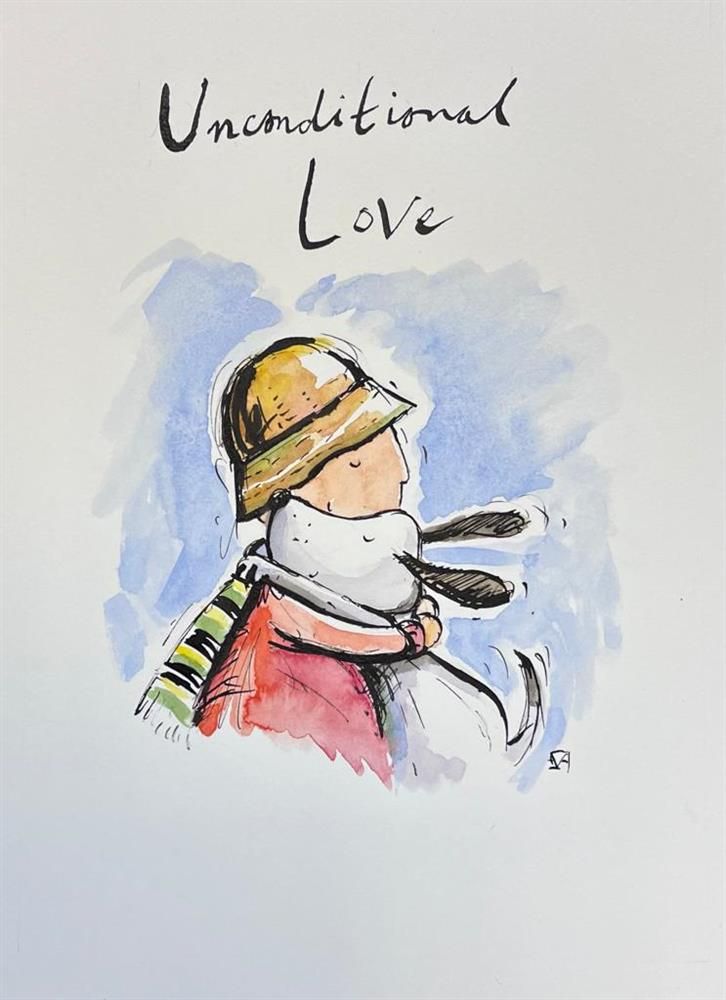 Michael Abrams - 'Unconditional Love' - Framed Original Art