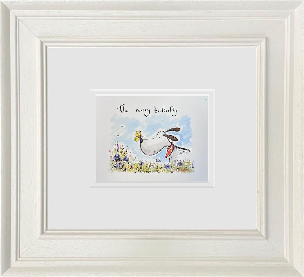 Michael Abrams - 'The Nosey Butterfly' - Framed Original Art