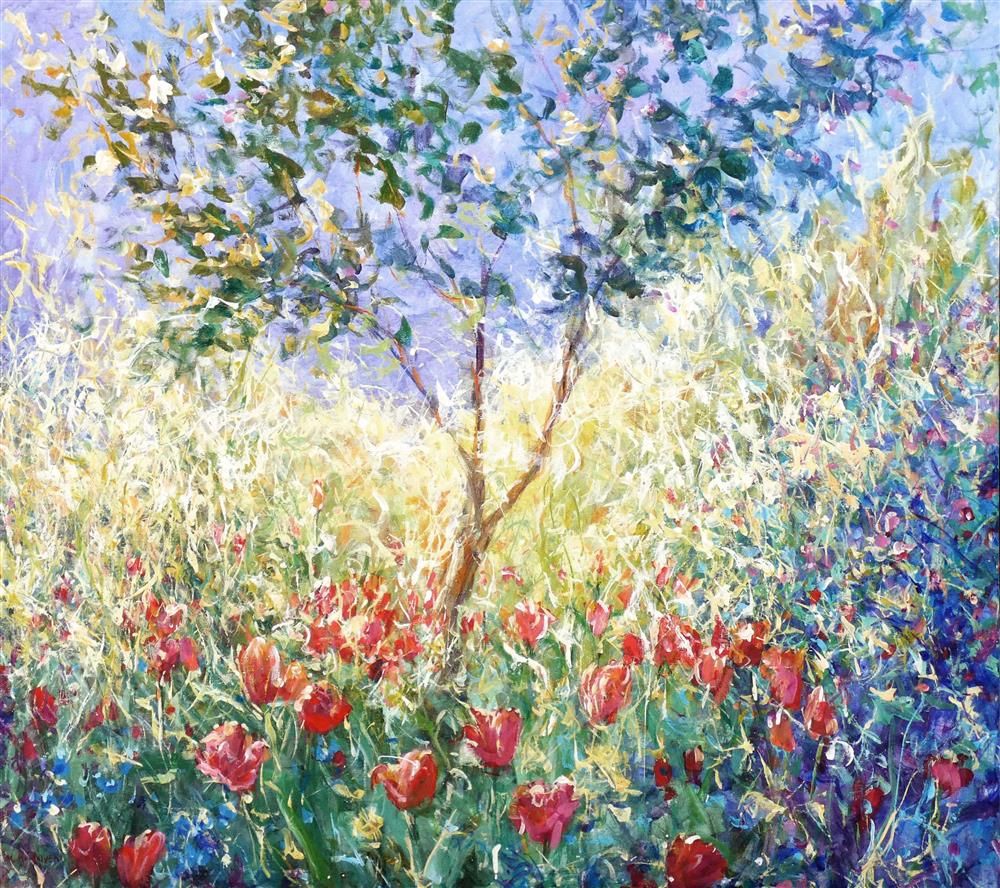 Mariusz Kaldowski - 'Spring Garden' - Framed Original Art