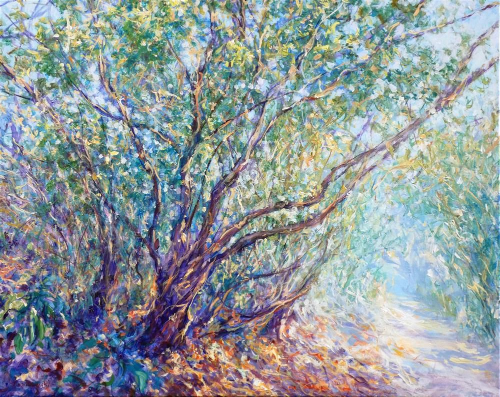 Mariusz Kaldowski - 'Park Walk In Early Spring' - Framed Original Art