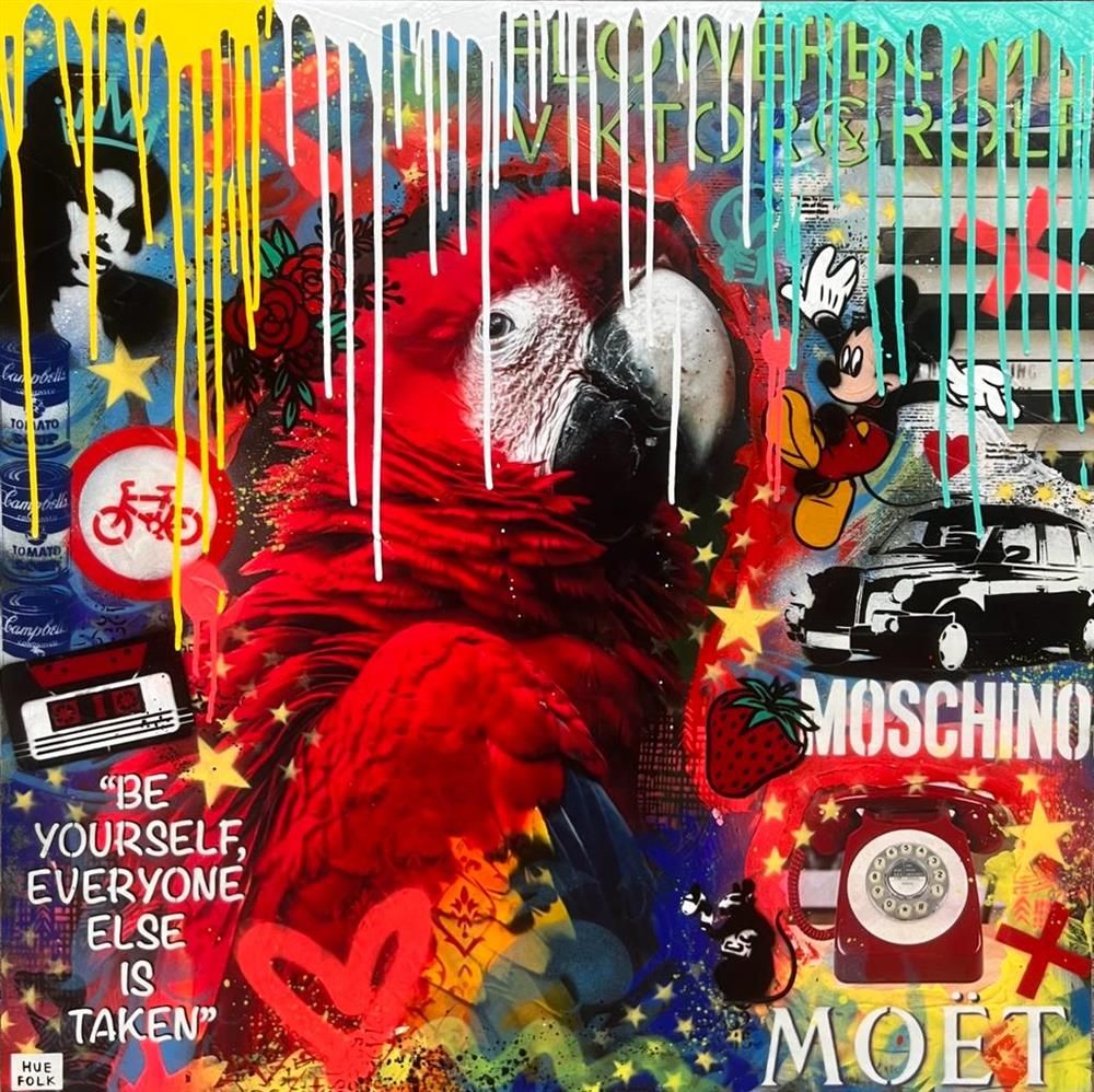 Hue Folk - 'Be Yourself' - Framed Original Art