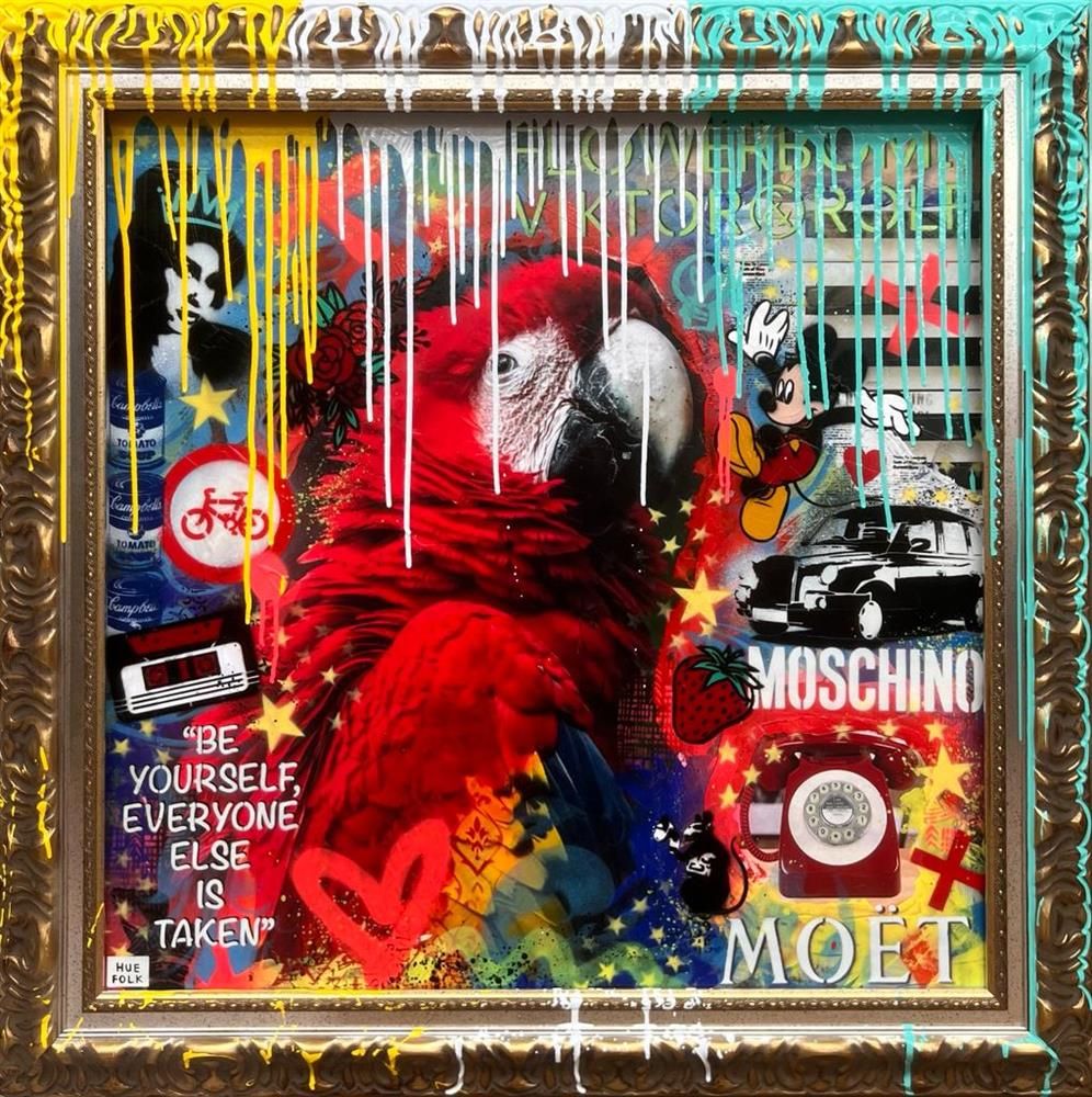 Hue Folk - 'Be Yourself' - Framed Original Art