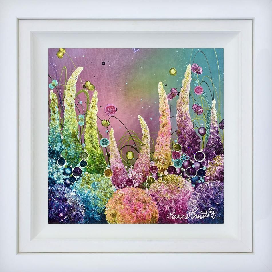 Leanne Christie - 'Sparkling Petals' - Framed Original Artwork