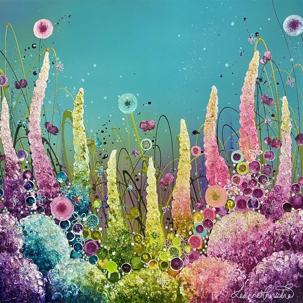 Leanne Christie - 'Floral Dreamscape' - Framed Original Artwork