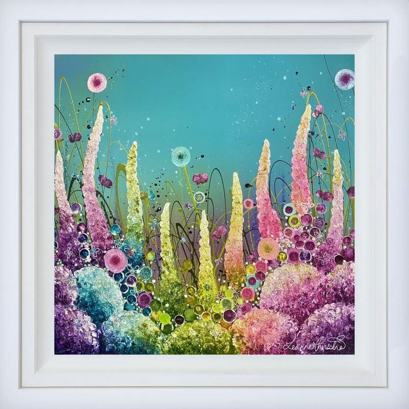 Leanne Christie - 'Floral Dreamscape' - Framed Original Artwork