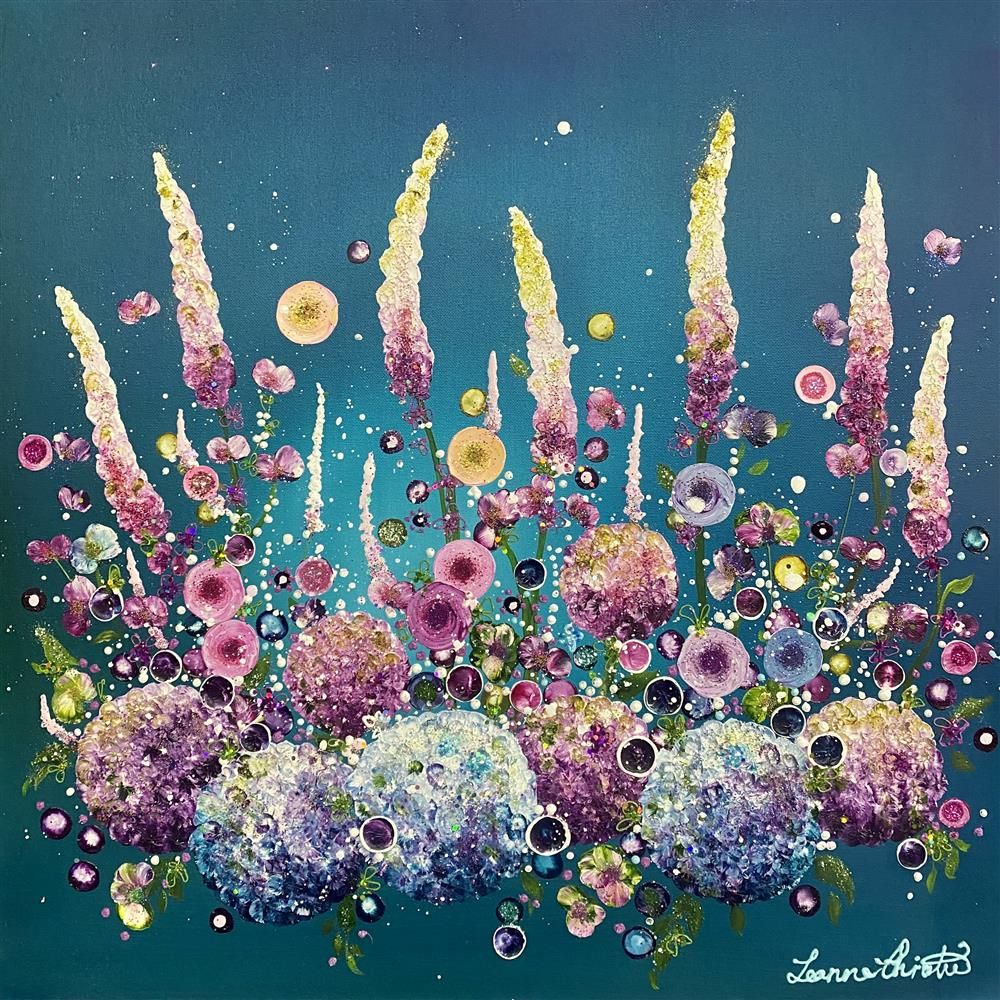Leanne Christie - 'Whimsical Flowerbox' - Framed Original Artwork