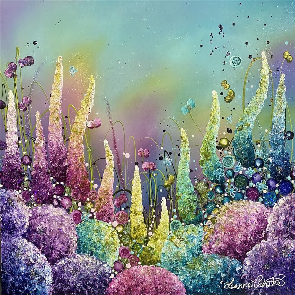 Leanne Christie - 'Rainbow Meadows' - Framed Original Artwork