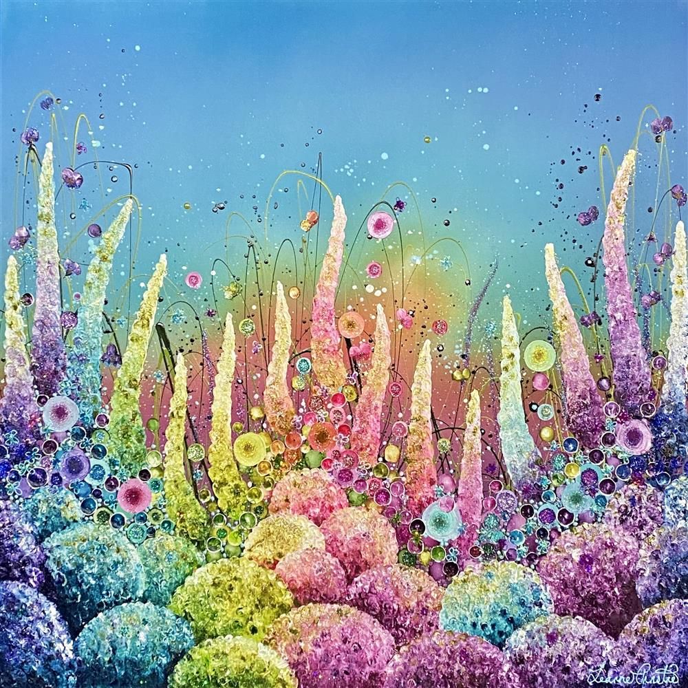 Leanne Christie - 'Field Of Blooms' - Framed Original Artwork