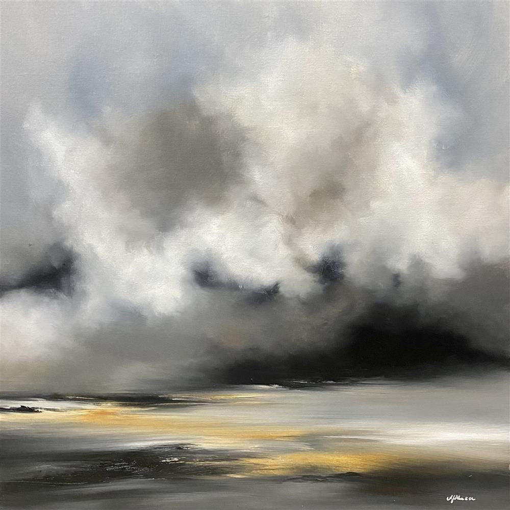 Alison Johnson - 'Rolling Clouds' - Framed Original Artwork