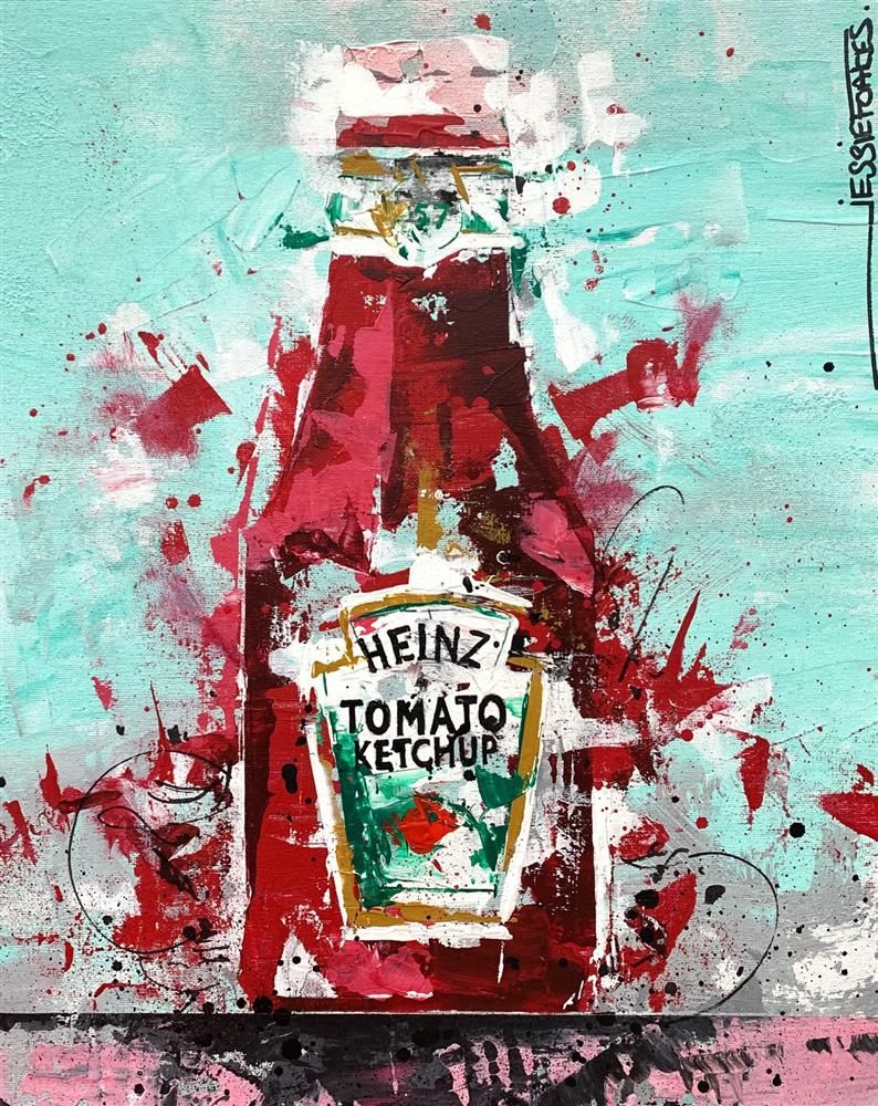 Jessie Foakes - 'Tomato Ketchup' -  Framed Original Artwork