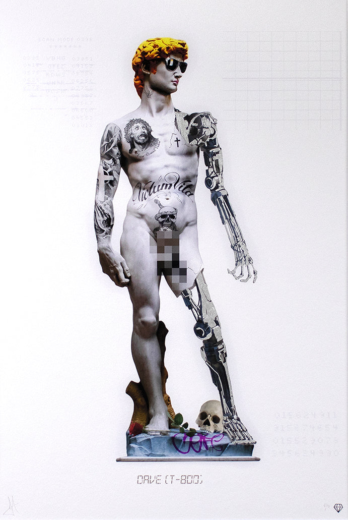 JJ Adams - 'Dave T-800' (Dave from The Terminator) - Framed Limited Edition