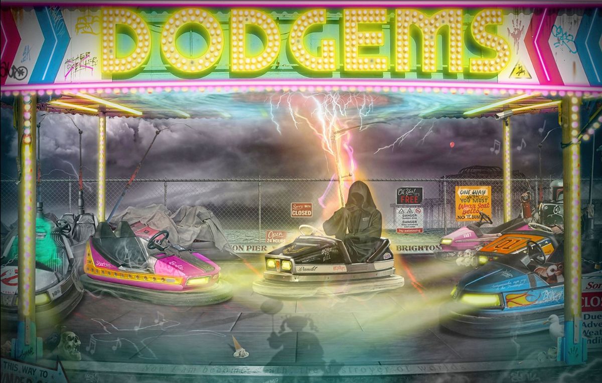 JJ Adams - 'Dodgems' - Framed Original