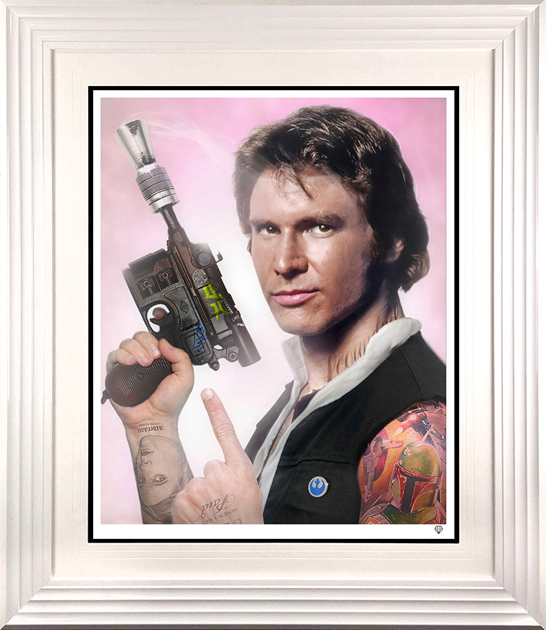 JJ Adams - 'Scoundrel' (Han Solo from Star Wars) - Framed Limited Edition
