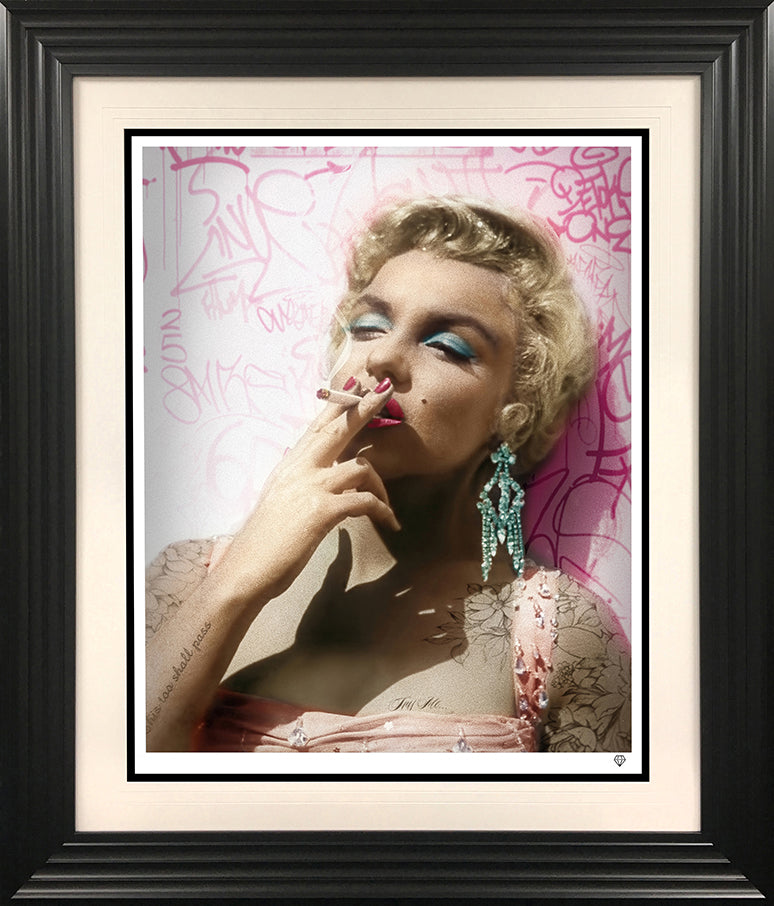JJ Adams - 'Smoking Gun - Marilyn Monroe' (Colour) - Framed Limited Edition