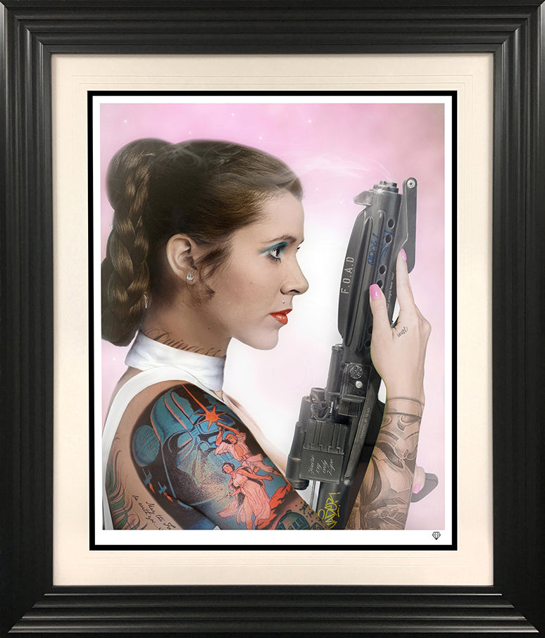 JJ Adams - 'Your Workshipfulness' (Princess Leia from Star Wars) - Framed Limited Edition