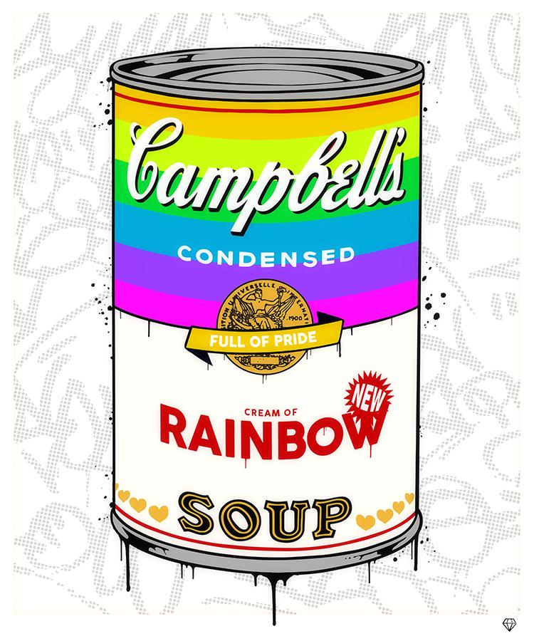 JJ Adams - 'Campbell's Rainbow Soup' - Framed Original