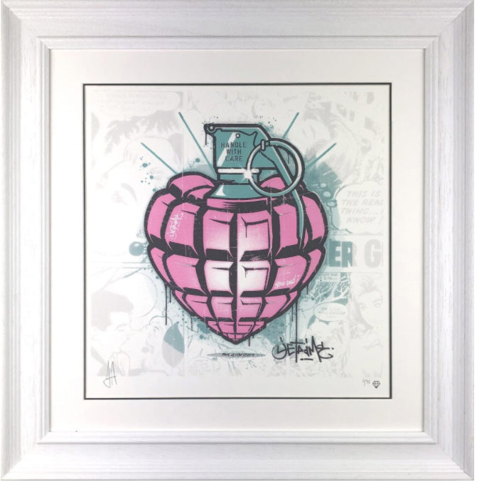 JJ Adams - 'Je T'aime (Handle with Care)' - Framed Limited Edition