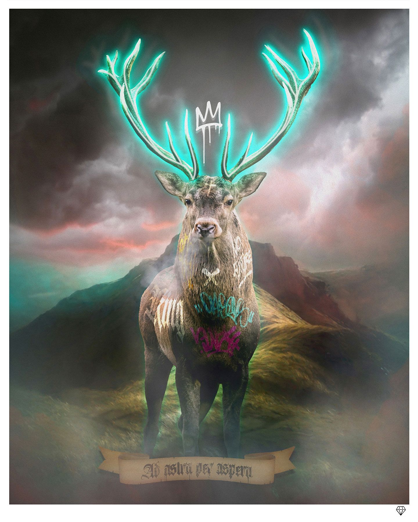 JJ Adams - 'Highland Hunk'- Framed Original