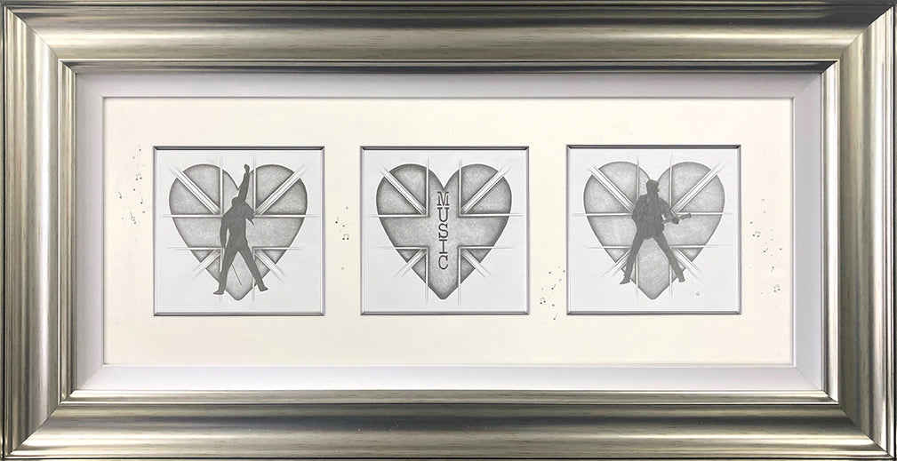 Kealey Farmer - 'Best of British' (Music) - Framed Original Sketch