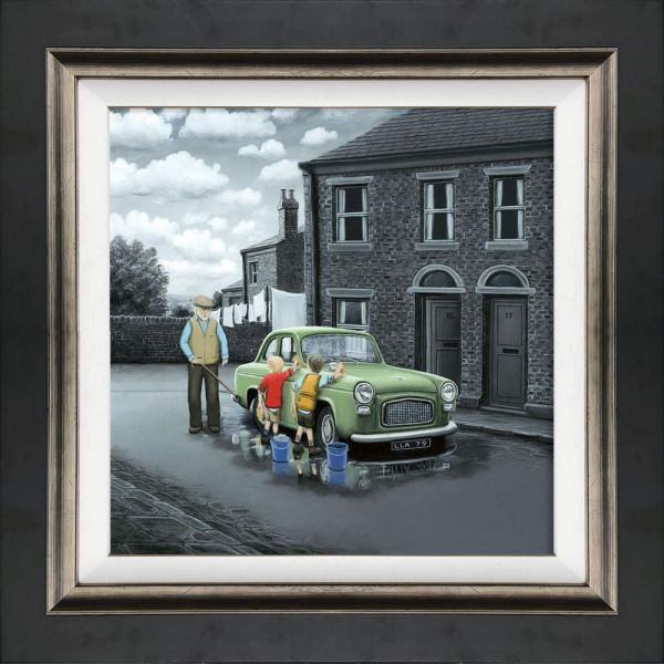 Leigh Lambert - 'Don't Forget Them Wheels - Canvas' - Framed Limited Edition Art