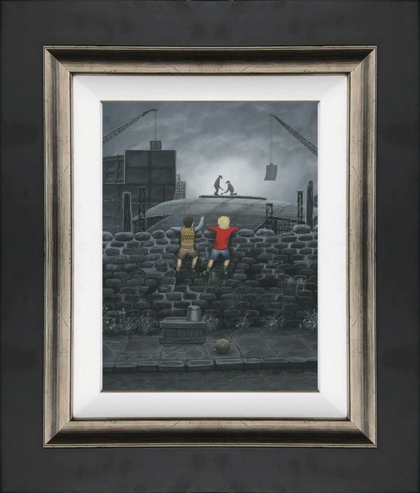 Leigh Lambert - 'Give Us A Wave Dad - Canvas' - Framed Limited Edition Art
