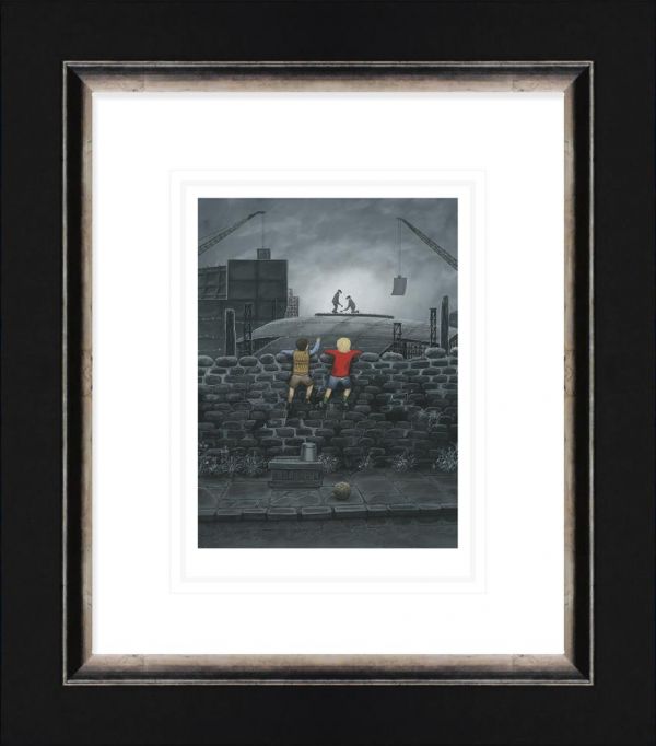 Leigh Lambert - 'Give Us A Wave Dad - Paper' - Framed Limited Edition Art