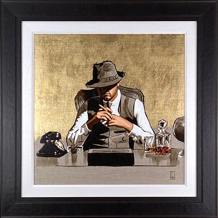 Richard Blunt - 'The Boss - Gold' - Framed Limited Edition Artwork