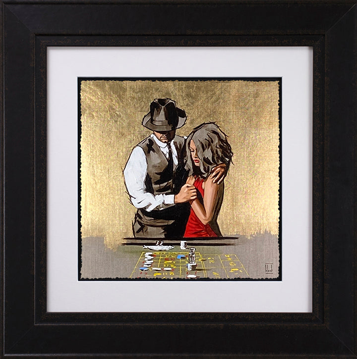 Richard Blunt - 'In It, To Win It - Gold' -  Framed Limited Edition Artwork