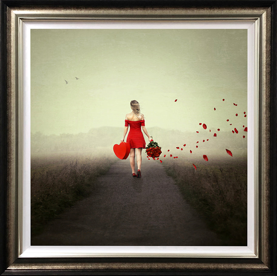 Michelle Mackie - 'Hearts & Roses' - Framed Limited Edition Art