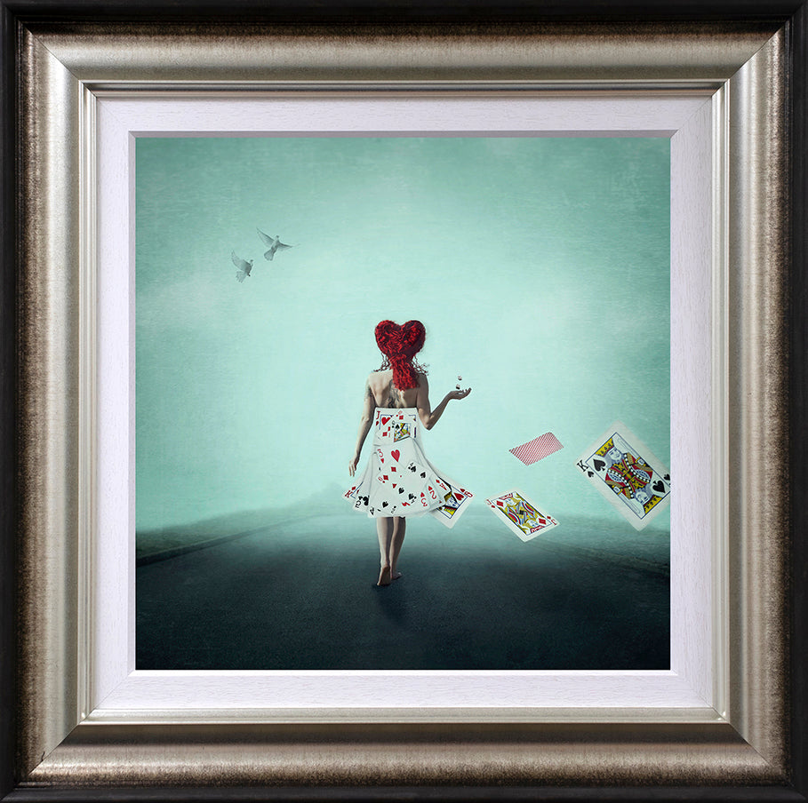Michelle Mackie - 'Queen of Hearts' - Framed Limited Edition Art