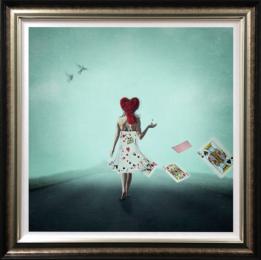 Michelle Mackie - 'Queen of Hearts' - Framed Limited Edition Art
