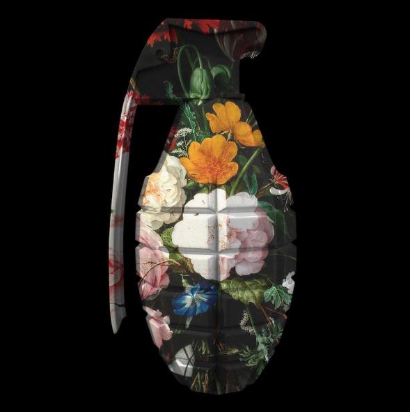 Monica Vincent - 'Floral Grenade' - Framed Original