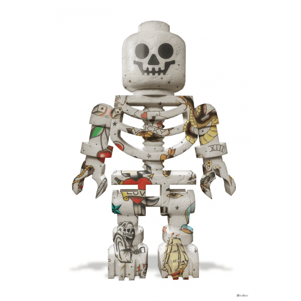 Monica Vincent - 'Lego Skeleton' - Framed Limited Edition Print