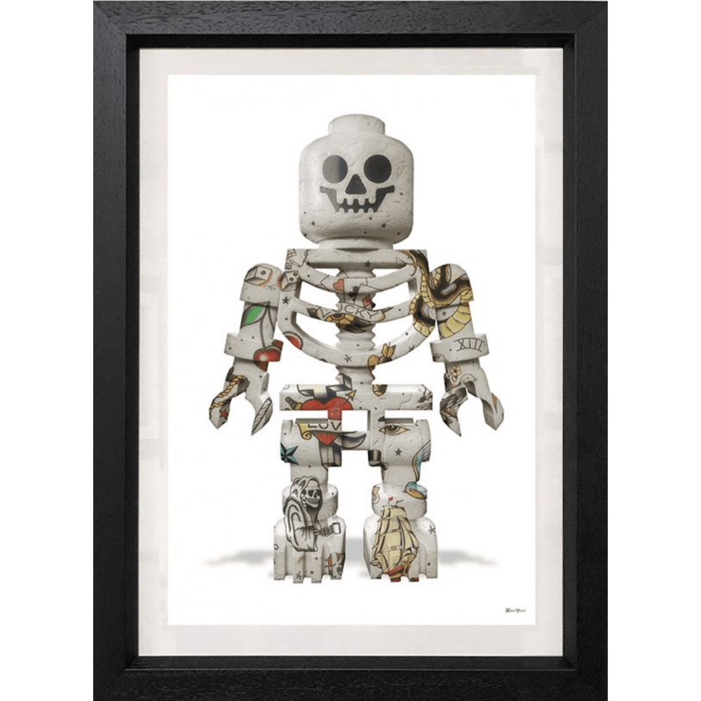 Monica Vincent - 'Lego Skeleton' - Framed Limited Edition Print