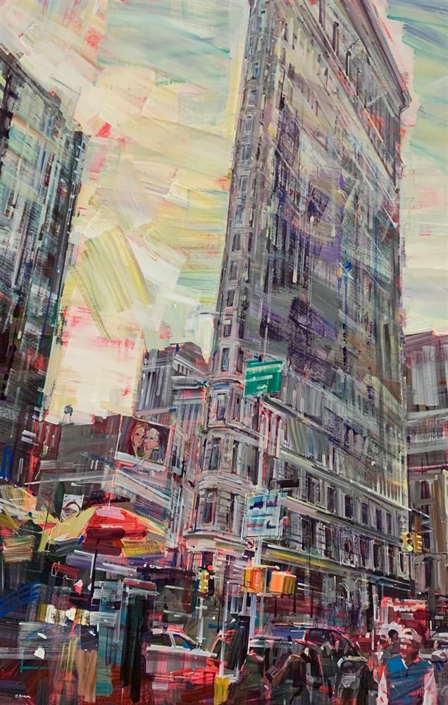 Colin Brown - 'New York City Beat' - Framed Original Art
