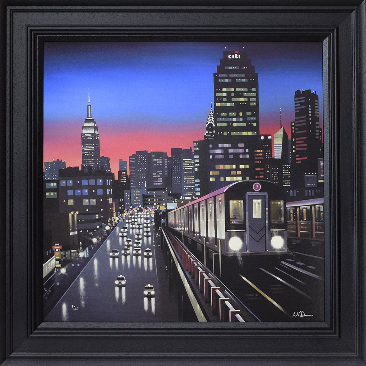 Neil Dawson - 'New York Tracks'  - Framed Limited Edition