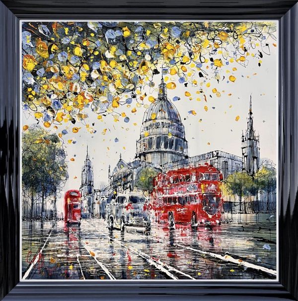 Nigel Cooke - 'St Paul's Rush Hour' - Framed Canvas Studio Limited Edition