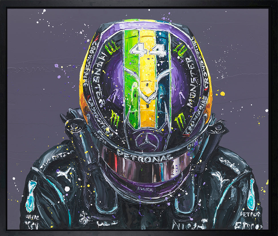 Paul Oz  - 'Brazilian Lewis' (Lewis Hamilton) - Framed Limited Edition (Print & Canvas)