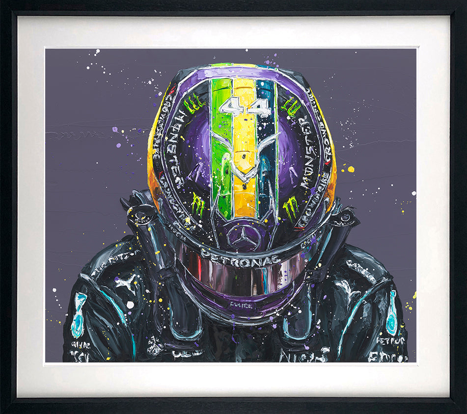 Paul Oz  - 'Brazilian Lewis' (Lewis Hamilton) - Framed Limited Edition (Print & Canvas)