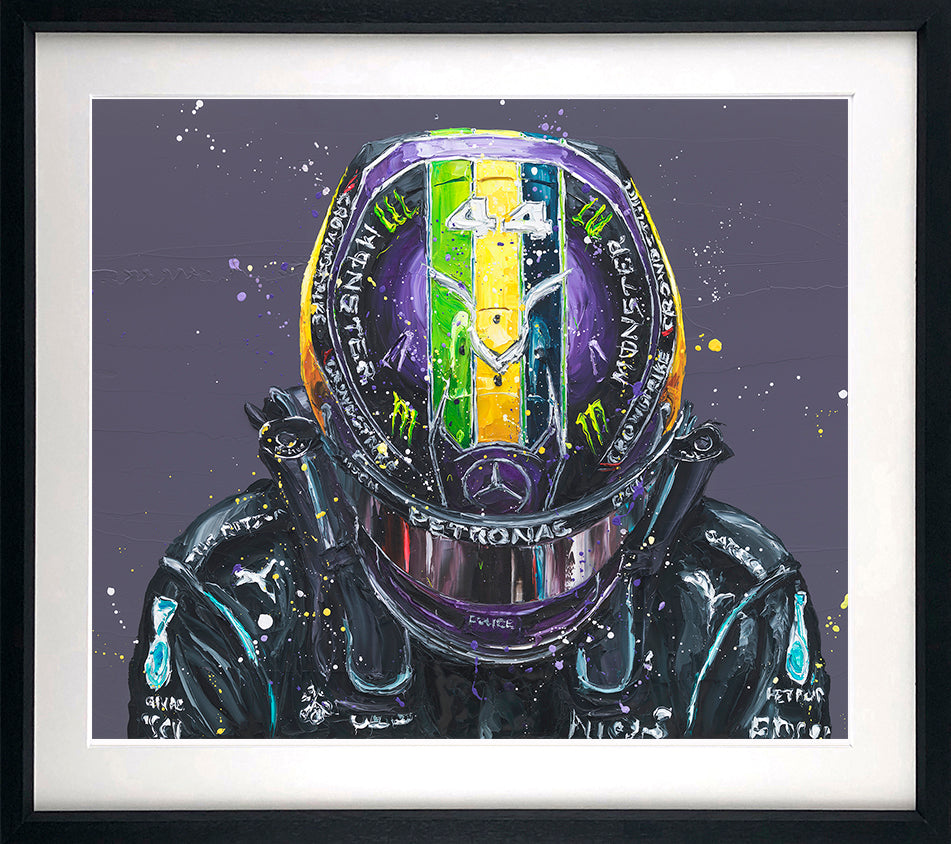 Paul Oz  - 'Brazilian Lewis' (Lewis Hamilton) - Framed Limited Edition (Print & Canvas)
