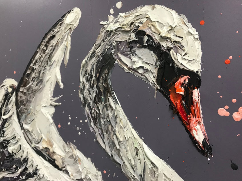 Paul Oz - 'John The Swan' - Framed Limited Edition