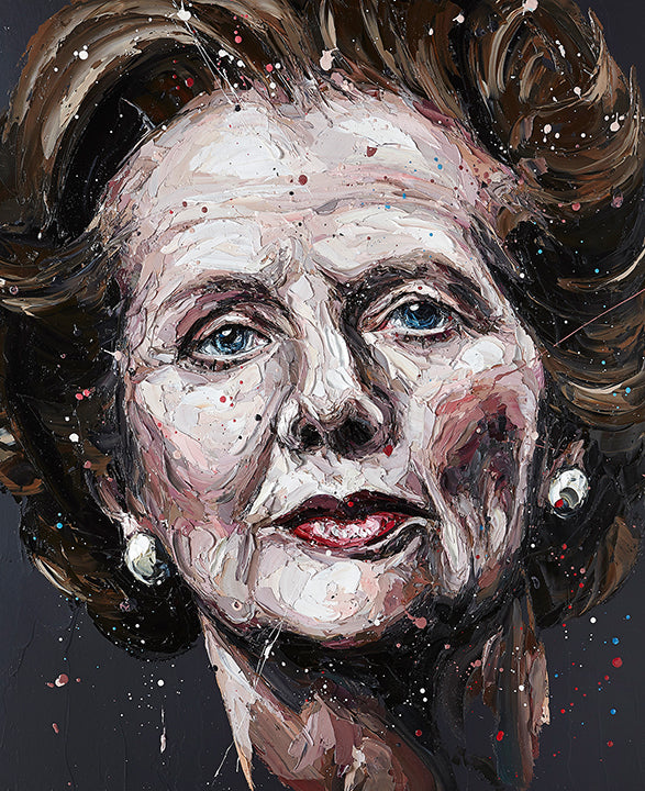 Paul Oz - 'Mrs T' (Margaret Thatcher)- Framed Limited Edition