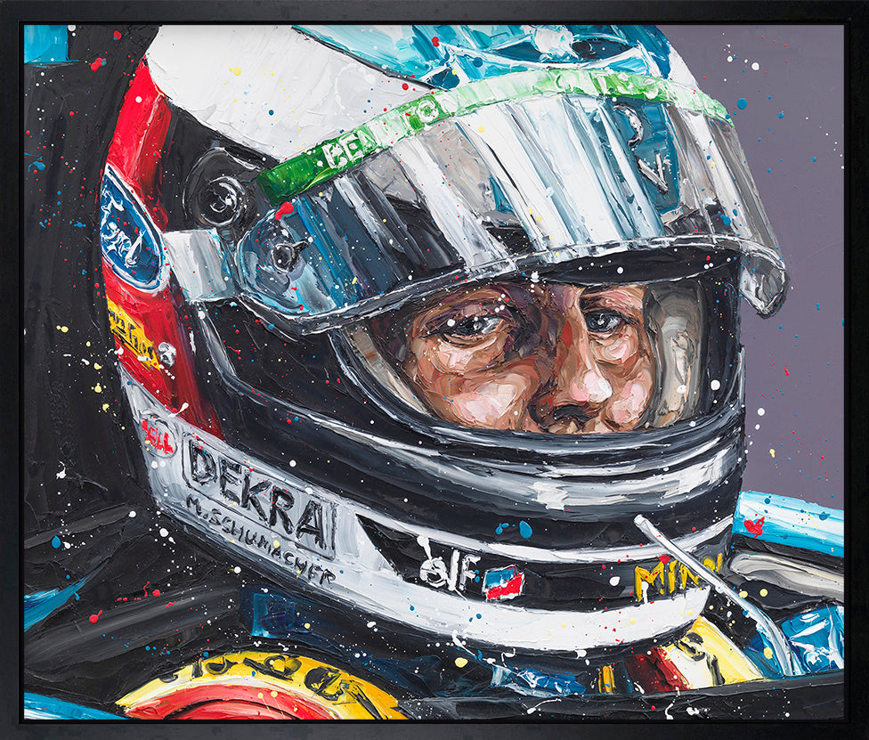 Paul Oz  - 'Schumi 94' (Michael Schumacher) - Framed Limited Edition (Print & Canvas)