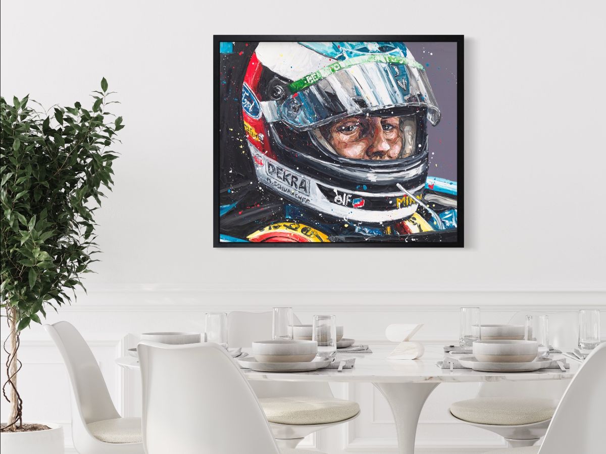 Paul Oz  - 'Schumi 94' (Michael Schumacher) - Framed Limited Edition (Print & Canvas)