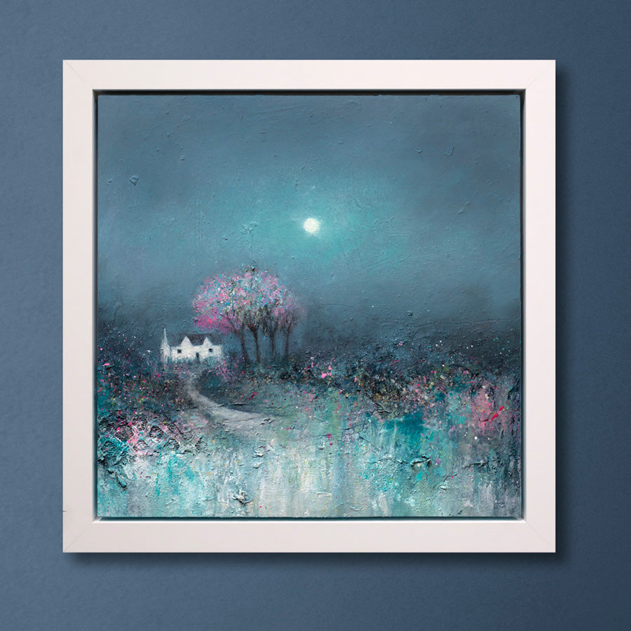 Lisa House - 'Peaceful Moon' - Framed Original Artwork