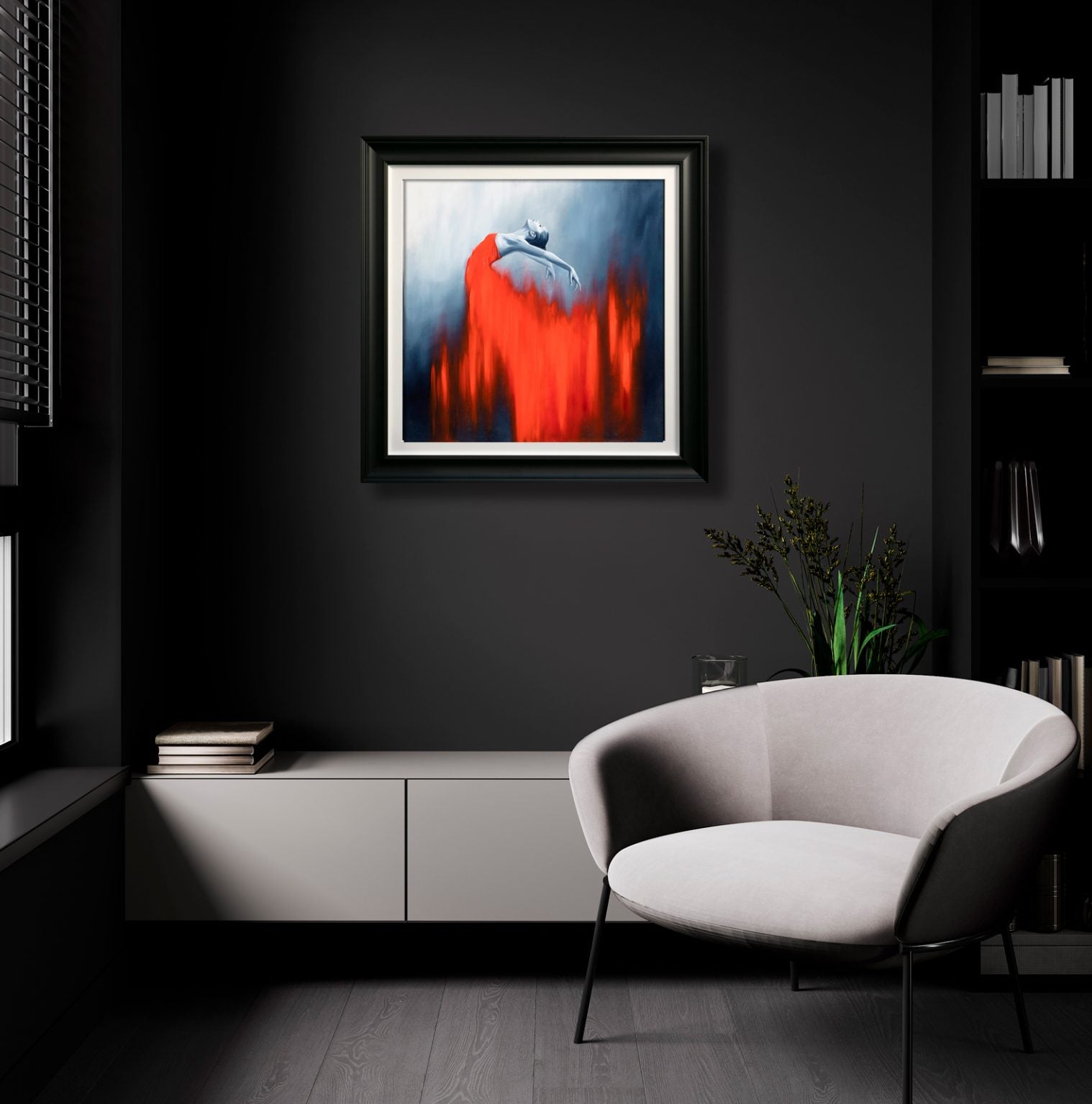 Ben Payne - 'Red Dancer' - Framed Original Art