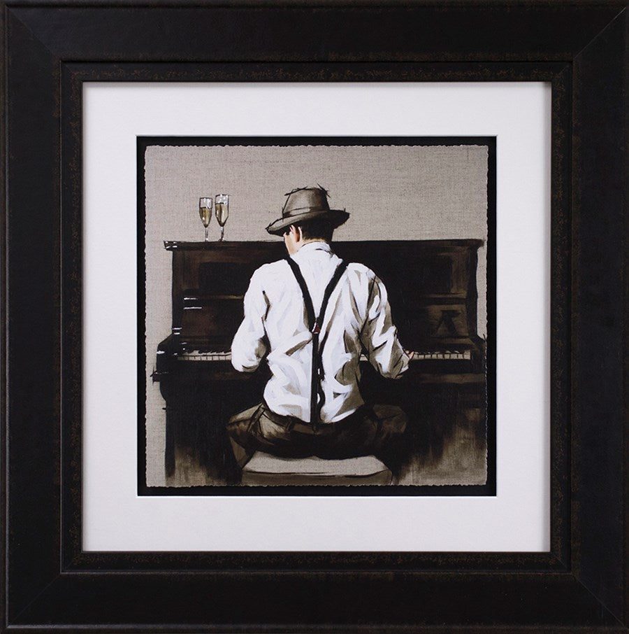 Richard Blunt - 'Piano Man - Sketch' - Framed Limited Edition
