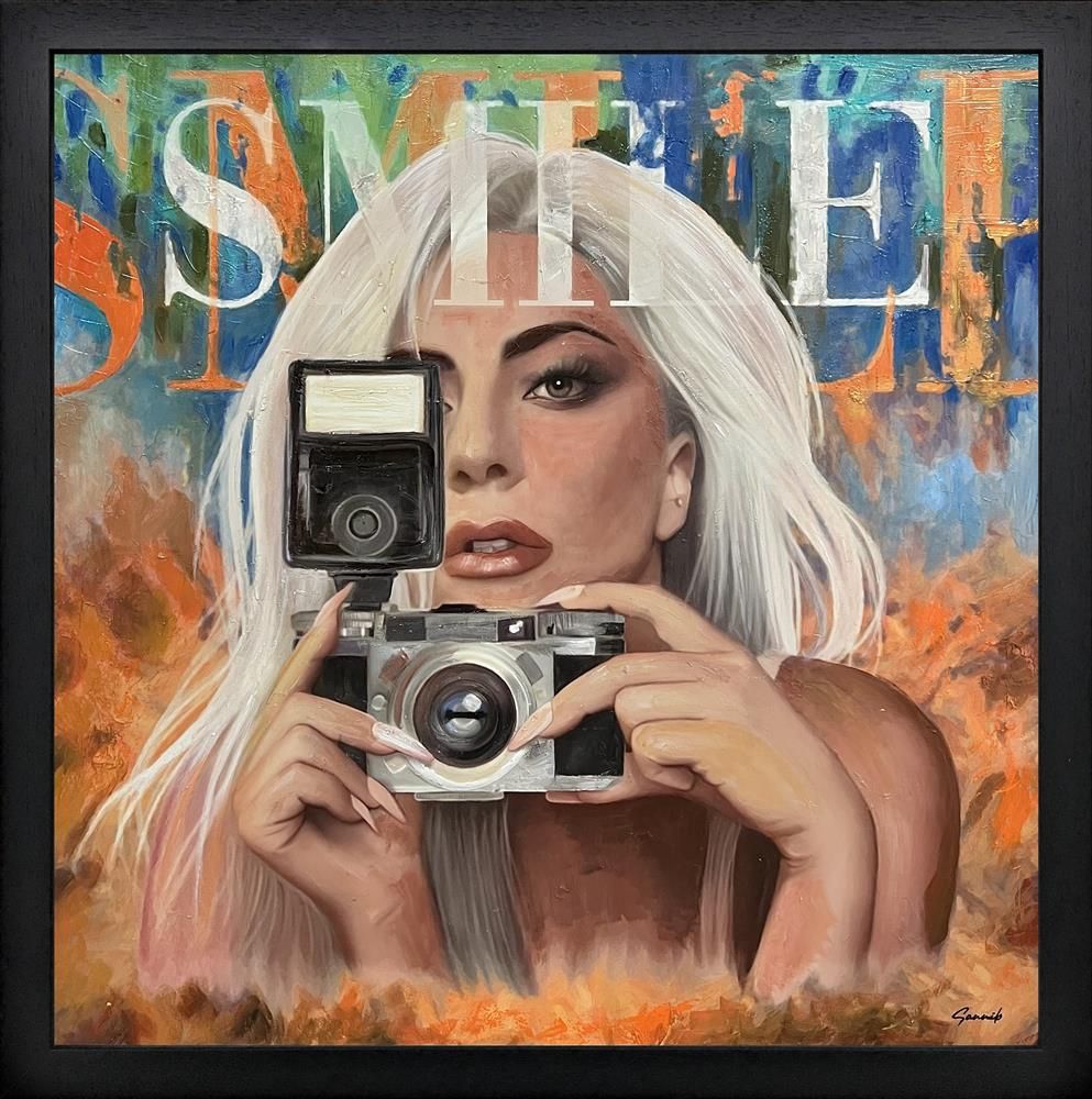 Sannib - 'Smile' (Lady Gaga) - Framed Original Art