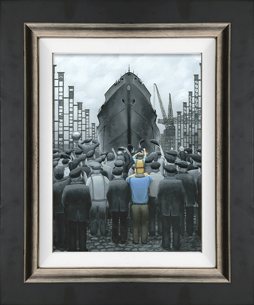 Leigh Lambert - 'The Ship that Dad Built - Canvas' - Framed Limited Edition Art